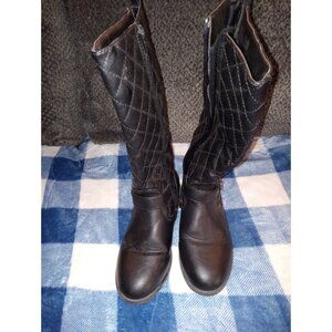 Girls black rider biker books size 3